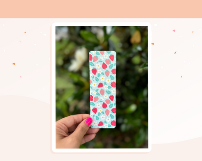 Strawberry Dual Colored Bookmark