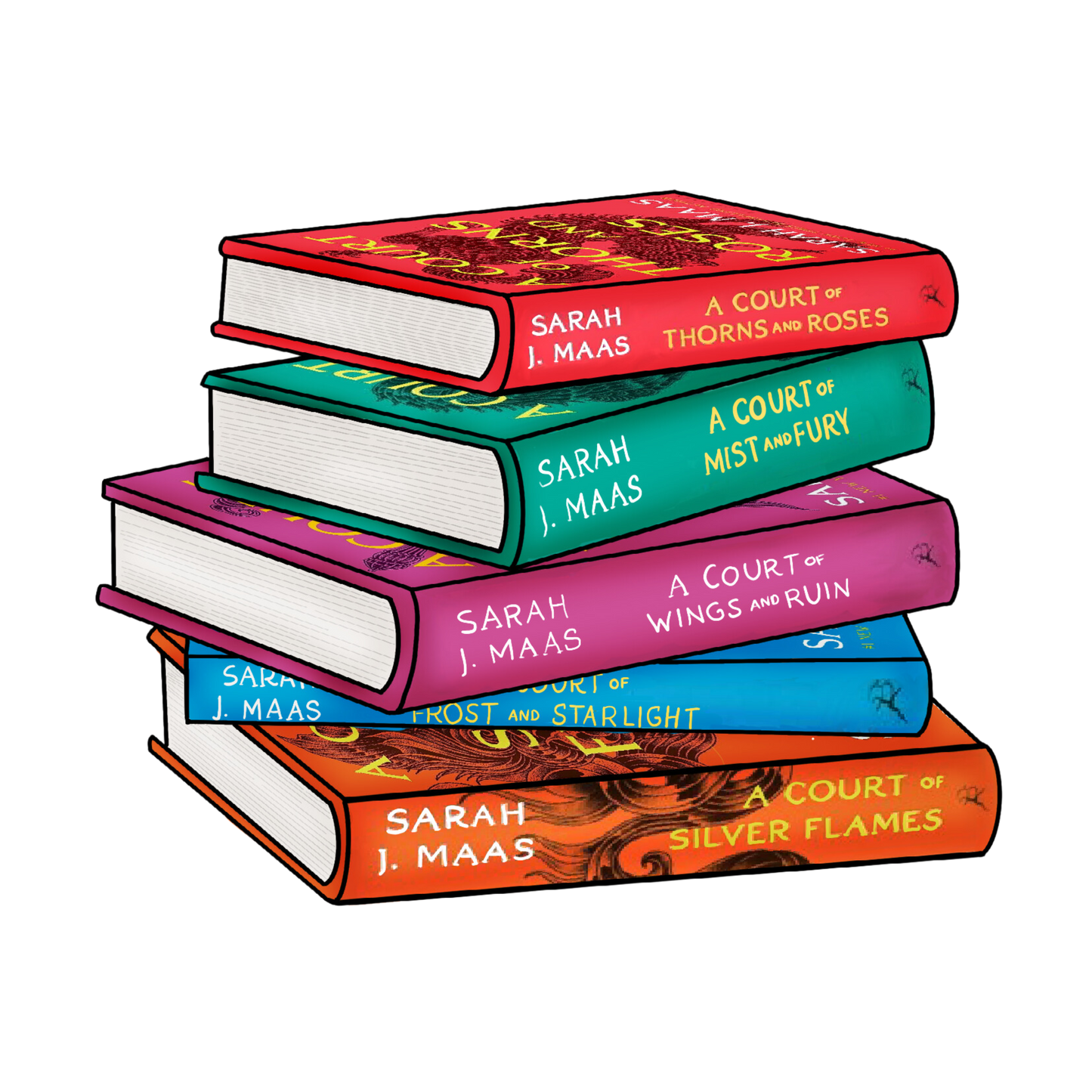 ACOTAR Bookstack Sticker