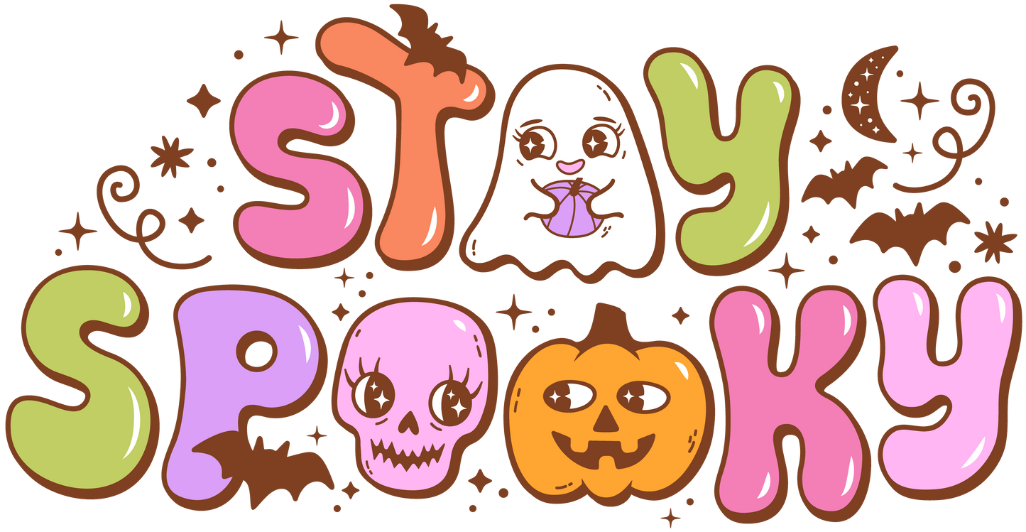 Stay Spooky Clear Sticker